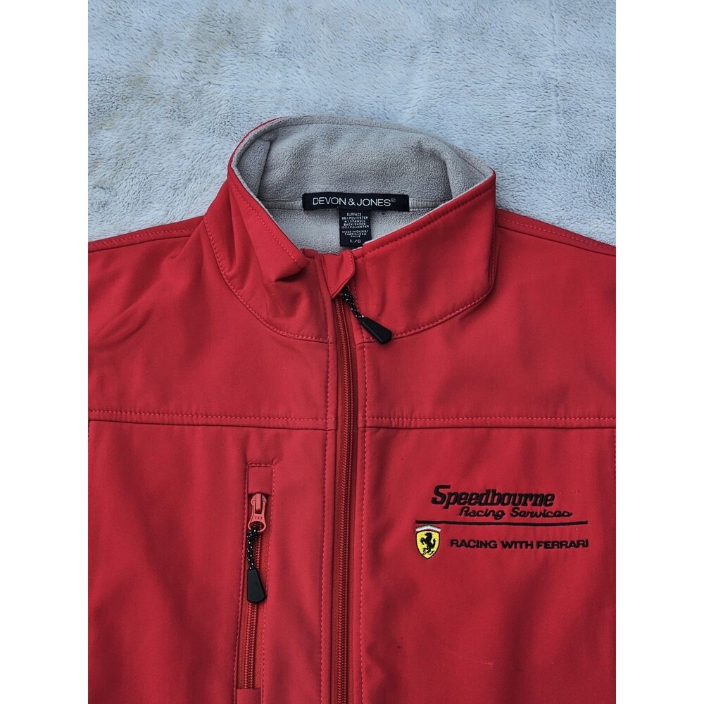 Ferrari Official Licensed Red  Vest Mens L Engine Start SF Logo